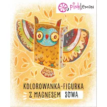 Figurka z magnesem zwierzak do kolorowania Sowa