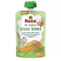 Holle Mus Wegetariaski Krlik Marchewka i sodki ziemniak z groszkiem od 6. miesica 100 g Bio