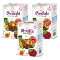 Bartolini Kids Makaron dla dzieci z warzywami okr�glaki Zestaw 3 x 250 g
