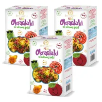 Bartolini Kids Makaron dla dzieci z warzywami okrglaki Zestaw 3 x 250 g