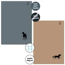 Bee-bee Zeszyt A4/32K kratka 90g Konie (6 szt)