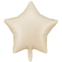 PartyDeco Balon foliowy Gwiazdka jasny be� 48cm