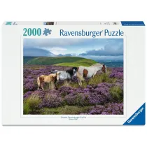 Puzzle 2000 Wild Horses in the Heather Ravensburger