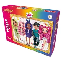 Puzzle 100 Rainbow High Shine Ideyka