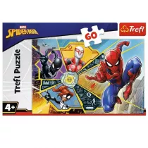 Puzzle 60 el. Marvel Spiderman. W sieci Trefl
