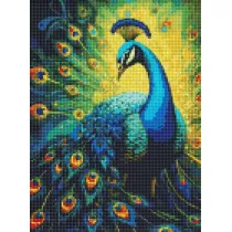 Ideyka Diamentowa mozaika - Elegancki paw 30x40cm