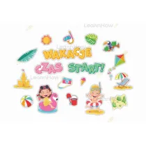LearnHow Dekoracja klasowa - Wakacje czas start 18el