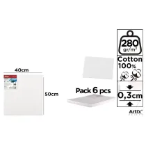 Artix Tablica malarska 40x50x0,3cm 280G/m2 (6 szt)