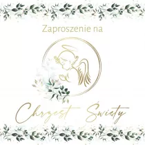 Armin Style Zaproszenie Chrzest 5 szt.