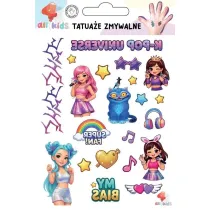 Tatua�e zmywalne dla dzieci K-pop Universe All4Kids