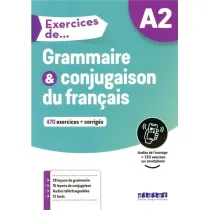 Exercices de Grammaire et conjugaison du francais + audio online + corriges A2