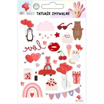Tatuae zmywalne dla dzieci Walentynki 2 All4Kids
