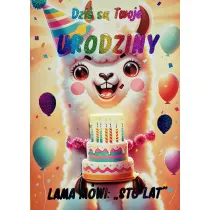 Yeku Karnet Urodzinki Lama 3K
