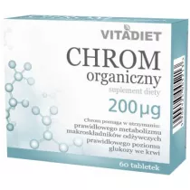 Vitadiet Chrom Organiczny 200 Mcg - suplement diety 60 tab.