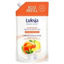 Luksja Creamy & Soft Brzoskwinia i Bia�a Herbata Energizuj�ce kremowe myd�o w p�ynie - zapas 900 ml