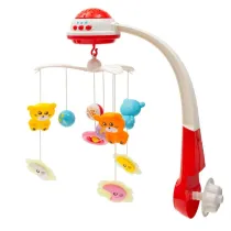 Karuzelka plastikowa z projektorem czerwona Baby Mix