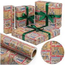 PaperHit Papier kraft witeczne Opowieci 38cmx20m