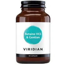 Viridian Betaina HCL z Goryczk� - suplement diety 90 kaps.