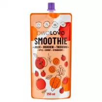 Owolovo Smoothie Pouch Jabko-Marchewka-Truskawka 250 ml