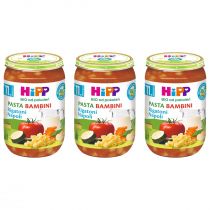 Hipp Bio Pasta Bambini Spaghetti z Pomidorami i Mozarellą , obiadek dla  dzieci, 220 g