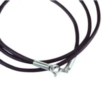 Sotis Rzemyk-srebrne ko�c�wki, 60 cm czarny Ag925