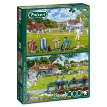 Puzzle 2 x 1000 el. Krykiet & Boule Jumbo