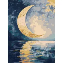 Ideyka Malowanie po numerach - Odbicie ksi�yca 30x40cm