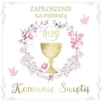Armin Style ZAPROSZENIE KOMUNIA 130X130 Z KOP AS ZP-97 OP10S