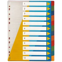 Tetis Przekadki A4 numeryczne 1-12