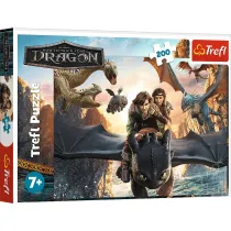 Puzzle 200 elementw Szczerbatek i przyjaciele, Jak wytresowa smoka Trefl