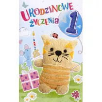 AbCard Kartka okolicznociowa Urodziny Roczek N05