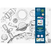 Funny Mat Transparent - Space. Mata do kolorowania wielokrotnego u�ytku Strigo