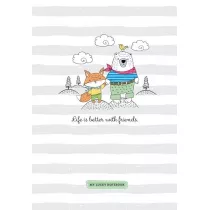 Fresh Notatnik ozdobny Przyjaciele 80 kartek