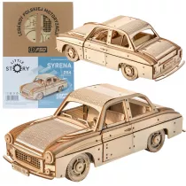 Robotime Little Story Drewniane Puzzle Model 3D - FSO Syrena 105