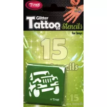 Tytoo. Szablony tatuay - pojazdy 15szt
