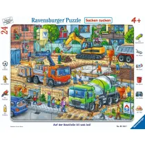 Puzzle 24 Construction Site Frame Ravensburger