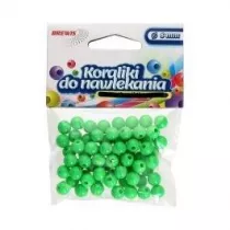Brewis Koraliki do nawlekania + sznurek 8mm, 16g zielone