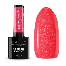 Claresa Soak Off UV/LED Funky Disco lakier hybrydowy 3 5 g