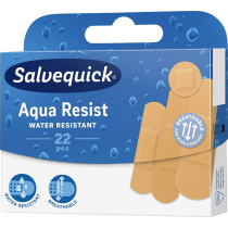 Salvequick Wodoodporne plastry opatrunkowe Aqua Resist Mix 22 szt.