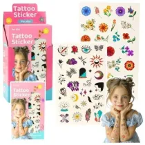 Tatua�e zmywalne dla dzieci 60wzor�w LeanToys