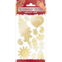Tatuae metaliczne Flowers Grafix
