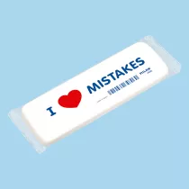 Milan Gumka z kauczuku syntetycznego I Love Mistakes, bardzo dua 6 szt.