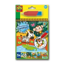 Kolorowanka wodna z pdzelkiem - Safari