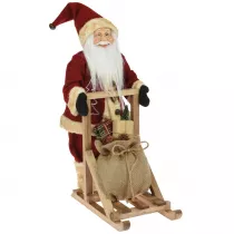 H&S Decoration Figurka Mikoaja na saniach 45 cm