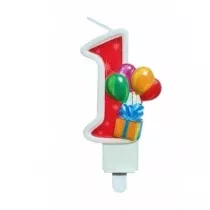 wieczka urodzinowa 1 z balonami