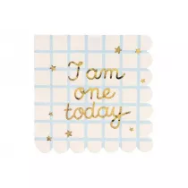 PartyDeco Serwetki papierowe I am one today 33x33cm