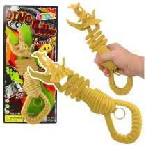 Gryz�cy szkielet dinozaura pistolet chwytak br�z LeanToys