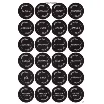 LearnHow Etykiety na przyprawy 40mm 168 szt.