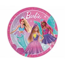 Talerzyki papierowe Barbie Fantasy 23cm 8 szt.