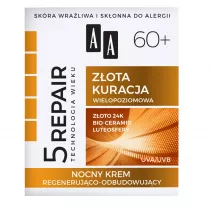 Aa Technologia Wieku 5Repair 60+ Zota Kuracja nocny krem regenerujco-odbudowujcy 50 ml